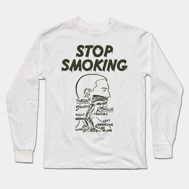 STOP SMOKING Long Sleeve T-Shirt by Stevendan